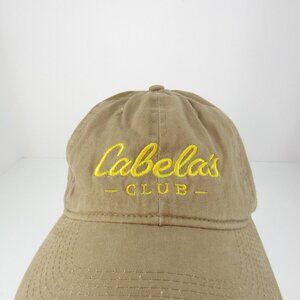Cabala's Club Embroidered Logo Men's Brown Adjustable Strap Back Cap Hat